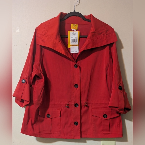 💥SUPER DEAL💥Ruby Rd. Women's Red Jacket NWT - Picture 2 of 10
